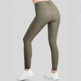 Reithose MoVeronica Crystaltape Full Grip Forest Green