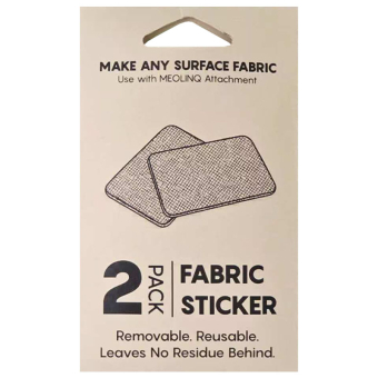 Befestigungspatch für Reithelm Fabric Sticker 2-pack Schwarz