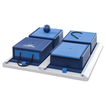 Aktivitätsspielzeug Dog Activity Poker Box 1 Level 2 Blau/Weiß