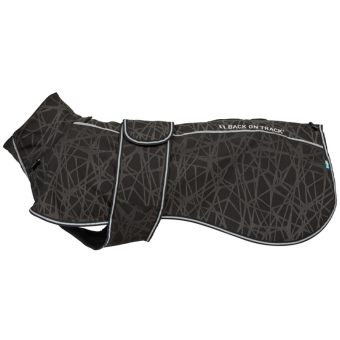 Hunde-Softshellmantel Buddy 2.0 Long Back Schwarz