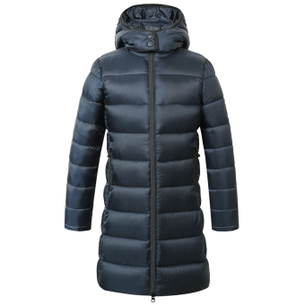 Reitmantel Kinder/Junior Winter Marineblau