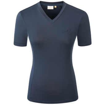 T-Shirt V-Neck Marineblau