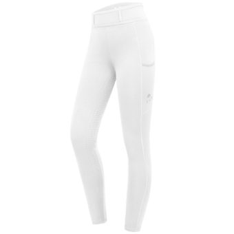 Reitleggings Kinder/Junior Ella Full Grip Weiß