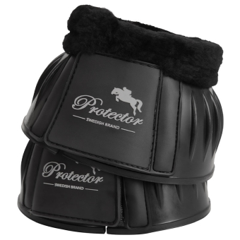 Gummi-Hufglocken Flexible Fleece Schwarz