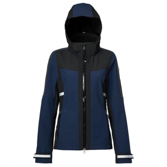 Reitjacke Jen Softshell Marineblau/Schwarz