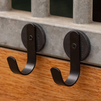 Haken Magnetic Small 2-Pack Schwarz