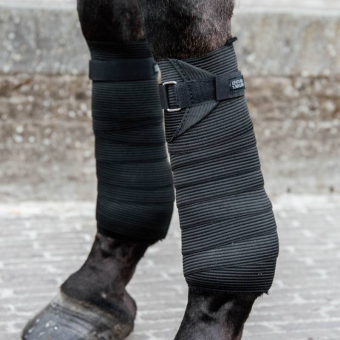 Bandagen Polar Fleece & Elastic Schwarz