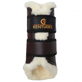 Gamaschen Leather Front Braun