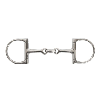Doppelt gebrochenes Gebiss D-Ring Stainless Steel