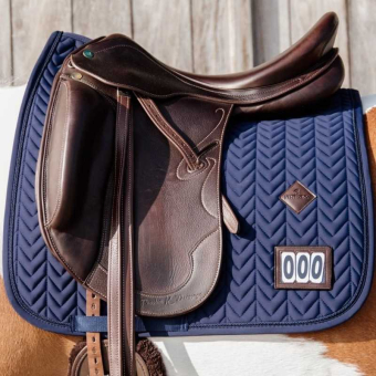 Dressurschabracke Fishbone Competition Marineblau