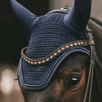 Haube Wellington Glitter Soundless Marineblau