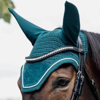 Fliegenhaube Wellington Samt Smaragdgrün