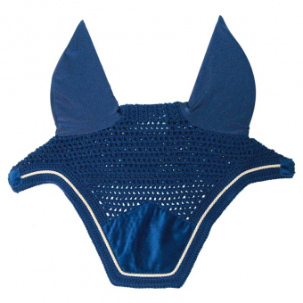 Fliegenhaube Wellington Basic Samt Marineblau