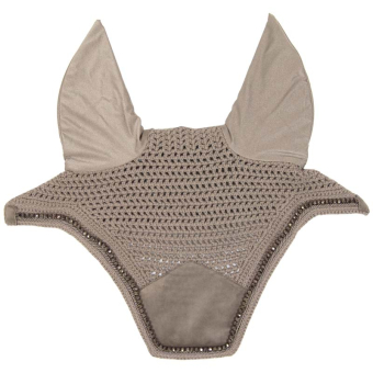 Fliegenhaube Wellington Velvet Pearls Beige