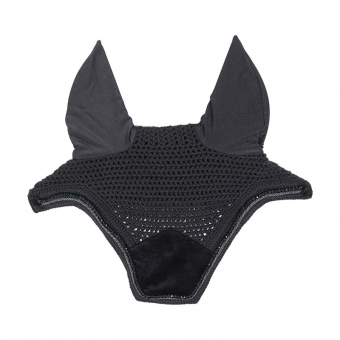 Fliegenhaube Wellington Velvet Pearls Schwarz