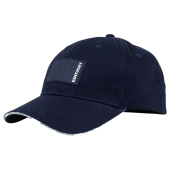 Cap mit Gummilogo Navy