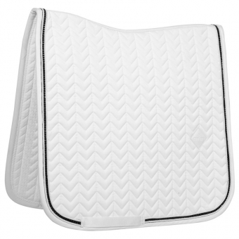 Dressurschabracke Metal Chain Weiß