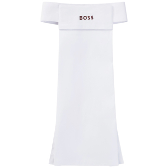 Plastron Glitter Logo Weiß