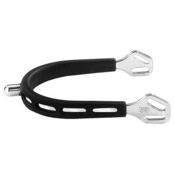 Sporen Ultra Fit Extra Grip 15mm Rounded Schwarz/Silber