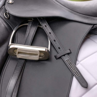 Steigbügelriemen Silverstar Schwarz/Silber