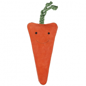 Pferdespielzeug Karotte XL aus Leder ECO Orange