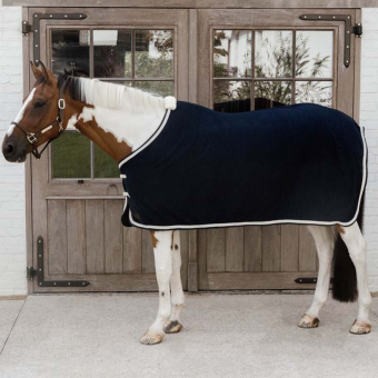 Fleecedecke Plaited Rope Marineblau