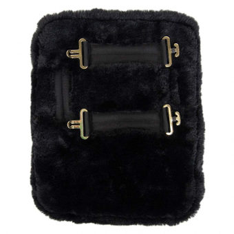 Brusterweiterung Vegan Sheepskin 2 Buckles Schwarz