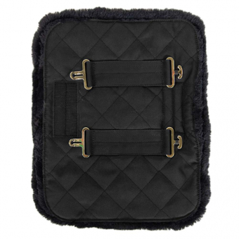Brusterweiterung Quilted with Vegan Sheepskin Schwarz