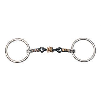 Doppelt gebrochenes Gebiss Sweet Iron mit Rollen HG