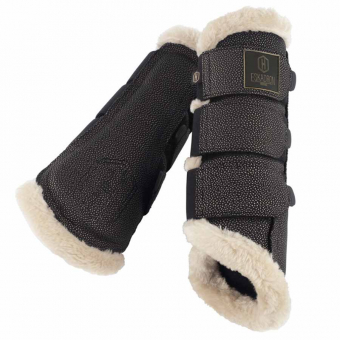 Brushing Boots Stingray Fauxfur Heritage Schwarz