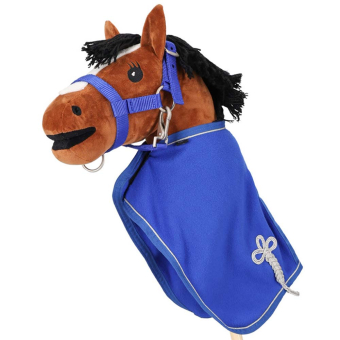 Fleecedecke für Steckenpferde Blau