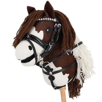 Martingal für Steckenpferd Schwarz