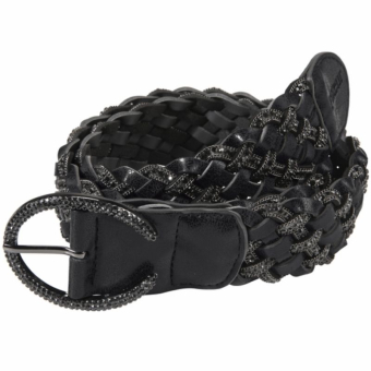 Gürtel Braided Stone Schwarz