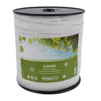 Elektroband 40mm Weiß 200m