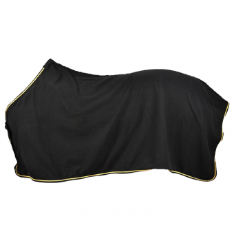 Fleecedecke HS Platta Schwarz/Gold