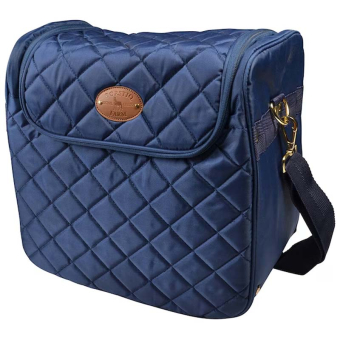 Pflege Tasche Quilted Marineblau