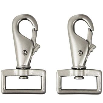 Schnallen für Pferdedecken Carabiner Silber