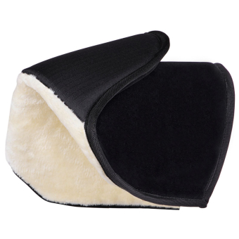 Widerristschutz Fauxfur Schwarz