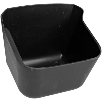 Futterkrippe mit Überlaufkante Schwarz