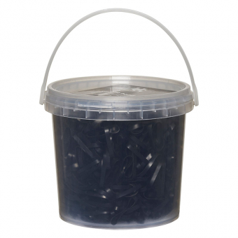 Gummibänder Silikon 1500 Stück HG Schwarz