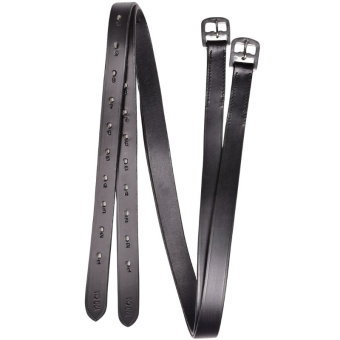 Steigbügelriemen Basic Leather Schwarz