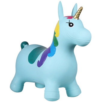 Hüpfball Jumpy Unicorn Hellblau