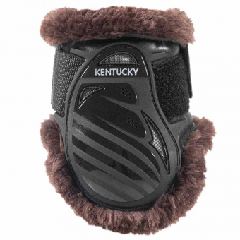 Streichkappen Young Vegan Sheepskin Schwarz/Braun