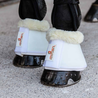 Hufglocken Sheepskin Leather Weiß