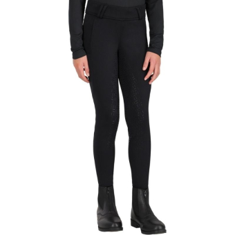 Reitleggings Kinder/Junior Valletta Full Grip Schwarz