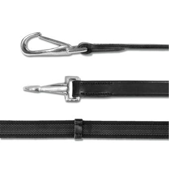 Zügel Anti-Slip Snap Buckle Schwarz