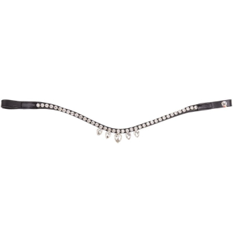 Stirnband X-Line Diadem Schwarz/Weiß