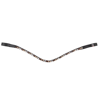 Stirnriemen Glam X-Line Schwarz/Braun/Gold/Silber