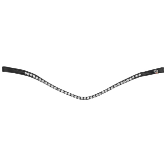 Stirnriemen Glam X-Line Schwarz/Silber