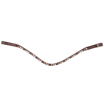 Stirnriemen Glam X-Line Braun/Gold/Silber